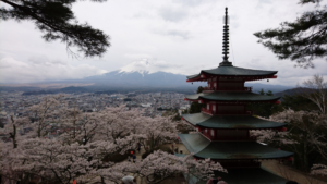 Mount Fuji from Chureito Pagoda